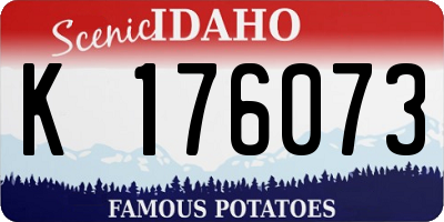 ID license plate K176073