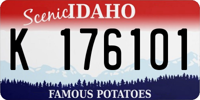 ID license plate K176101