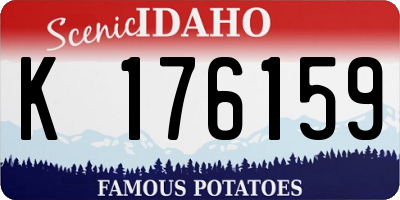 ID license plate K176159