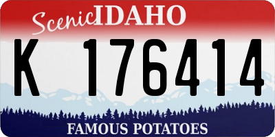 ID license plate K176414