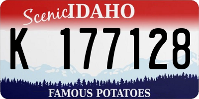 ID license plate K177128