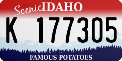ID license plate K177305