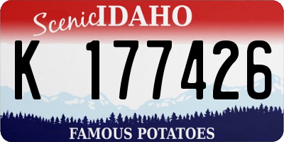 ID license plate K177426