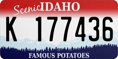 ID license plate K177436