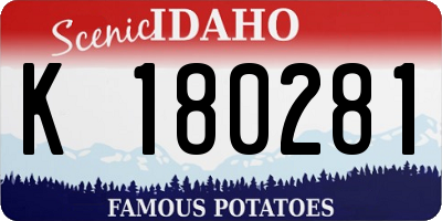 ID license plate K180281