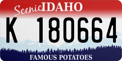 ID license plate K180664