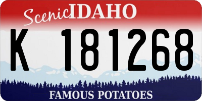 ID license plate K181268