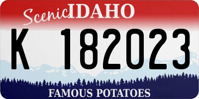 ID license plate K182023