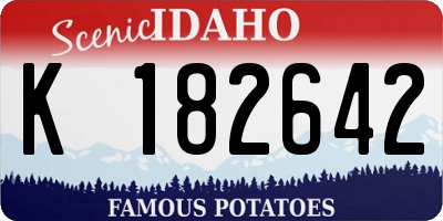 ID license plate K182642