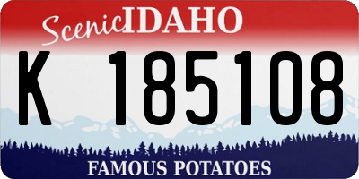 ID license plate K185108