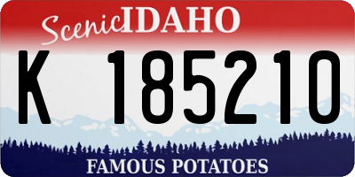 ID license plate K185210