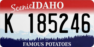 ID license plate K185246