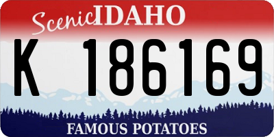 ID license plate K186169