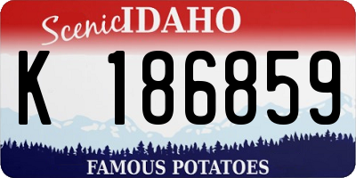 ID license plate K186859