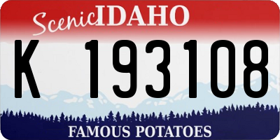 ID license plate K193108