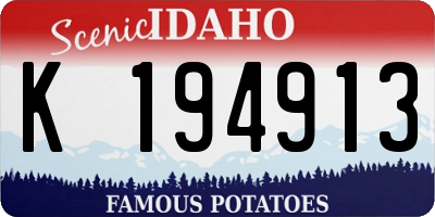ID license plate K194913