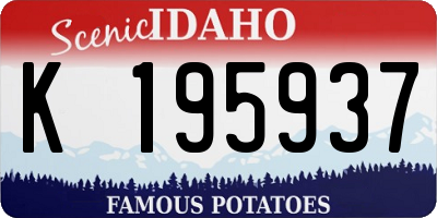 ID license plate K195937