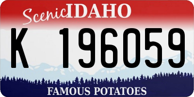 ID license plate K196059