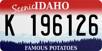 ID license plate K196126