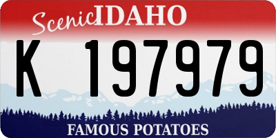 ID license plate K197979