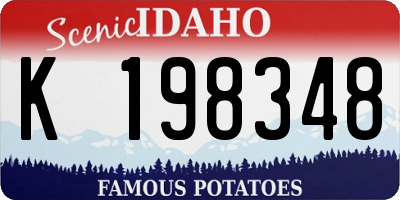 ID license plate K198348