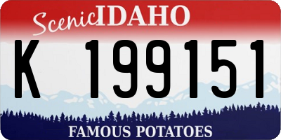ID license plate K199151