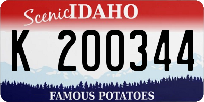 ID license plate K200344