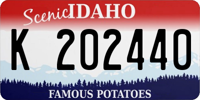ID license plate K202440
