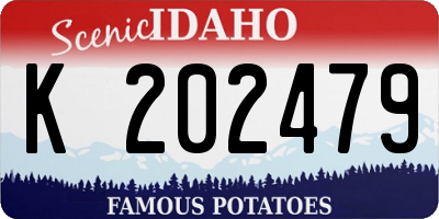 ID license plate K202479