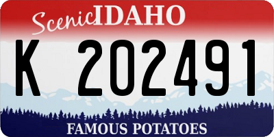 ID license plate K202491