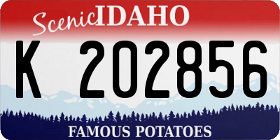ID license plate K202856