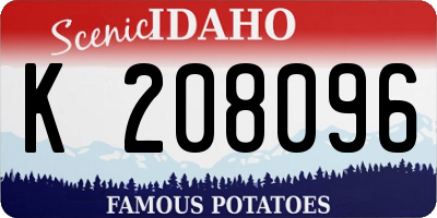 ID license plate K208096