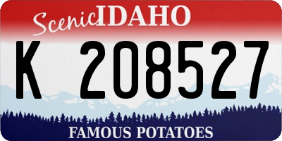 ID license plate K208527