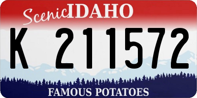 ID license plate K211572