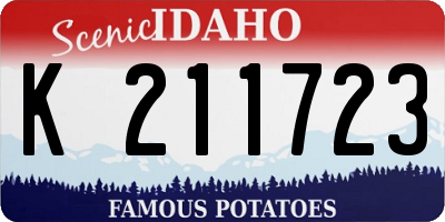 ID license plate K211723