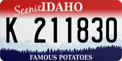 ID license plate K211830