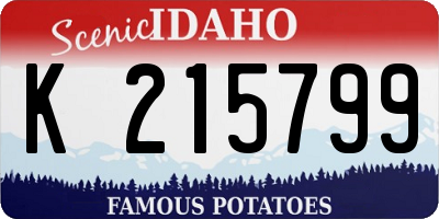ID license plate K215799