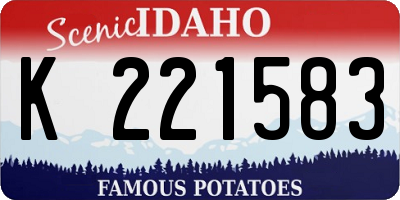 ID license plate K221583
