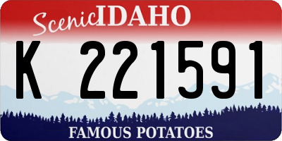 ID license plate K221591