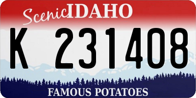 ID license plate K231408
