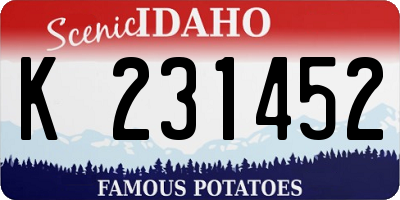 ID license plate K231452
