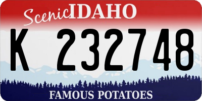 ID license plate K232748