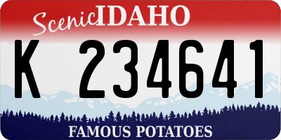 ID license plate K234641