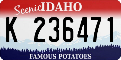 ID license plate K236471