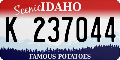 ID license plate K237044