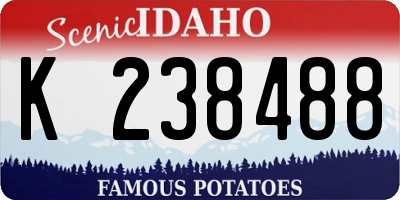ID license plate K238488