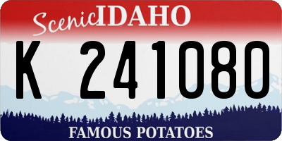 ID license plate K241080