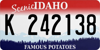 ID license plate K242138