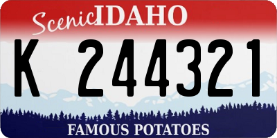 ID license plate K244321
