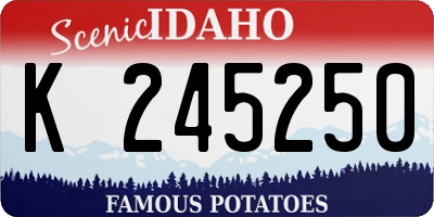ID license plate K245250